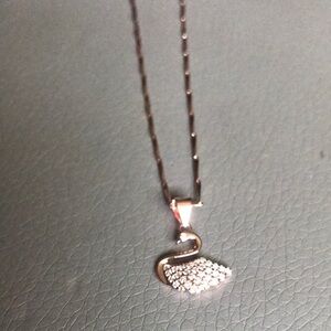 Elegant Swan Pendant Necklace